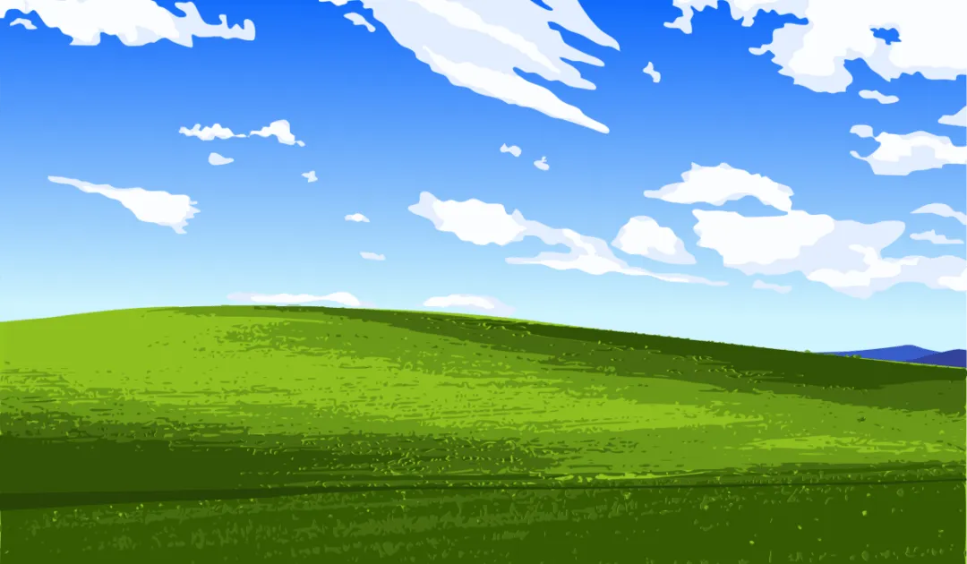 Hero-Bild: Windows-XP-Logo auf blauem Hintergrund als Symbol fuer veraltete Systeme