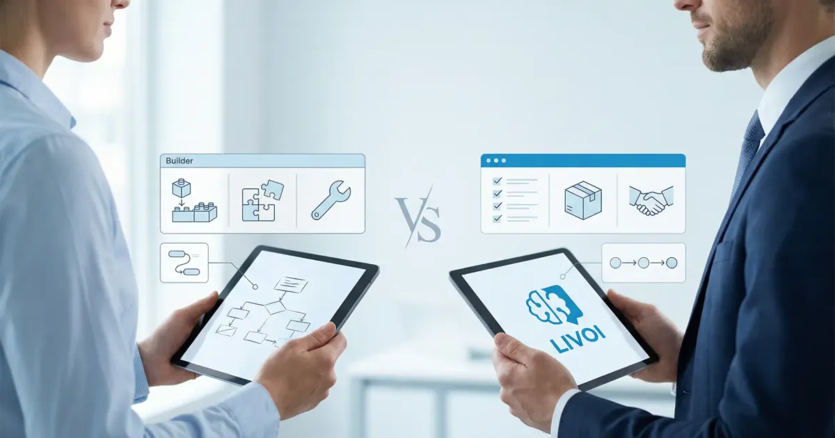 Vergleich zwischen Baukasten-KI-Agenten und spezialisierter KI-Assistenz für Unternehmen