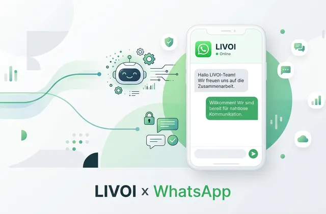 KI-generierte LIVOI und WhatsApp Visualisierung für strukturierte Unternehmenskommunikation