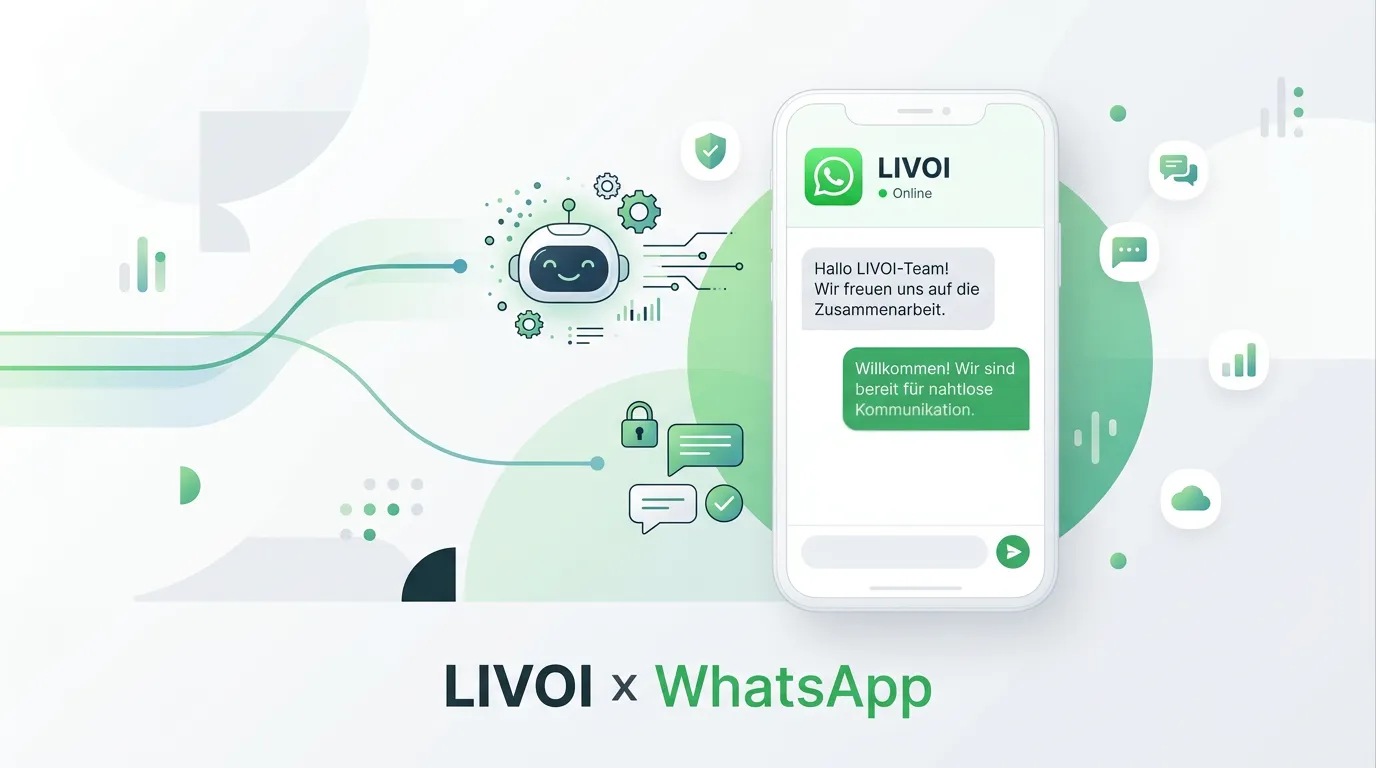 KI-generierte LIVOI und WhatsApp Visualisierung für strukturierte Unternehmenskommunikation