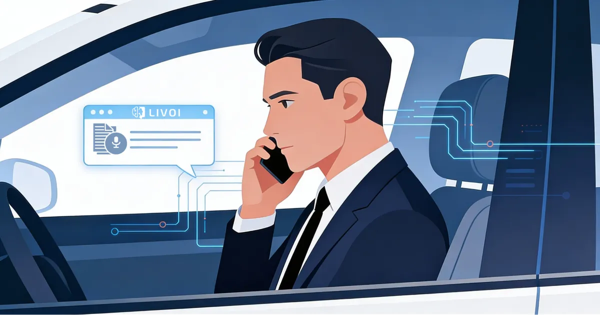 LIVOI Gesprächsnotizen helfen dabei, Telefonate schnell in strukturierte Notizen und To-dos zu überführen