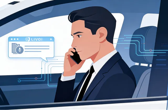 LIVOI Gesprächsnotizen helfen dabei, Telefonate schnell in strukturierte Notizen und To-dos zu überführen