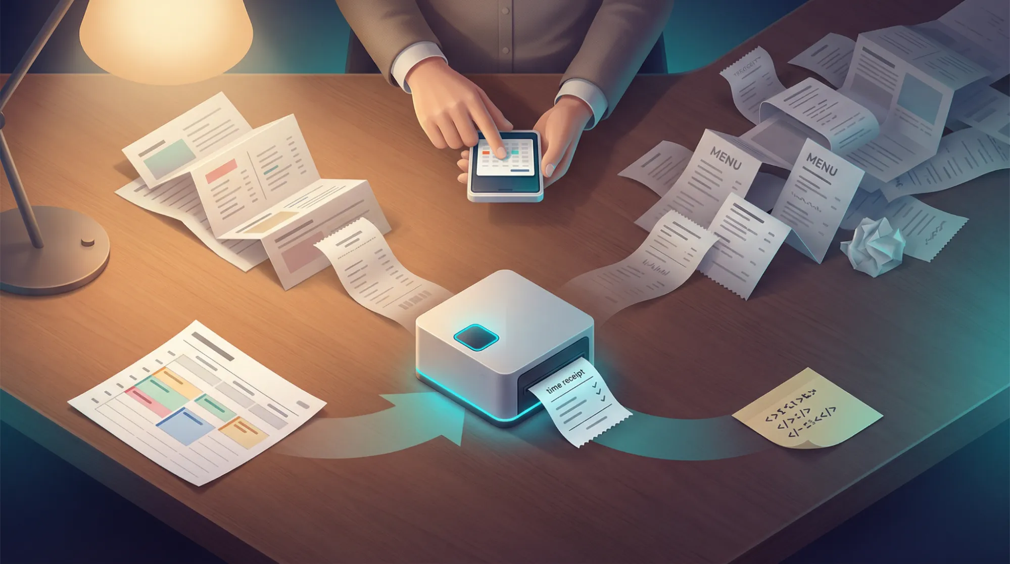 Digitale Stempeluhr auf Tablet und Laptop für einfache Projektzeiterfassung