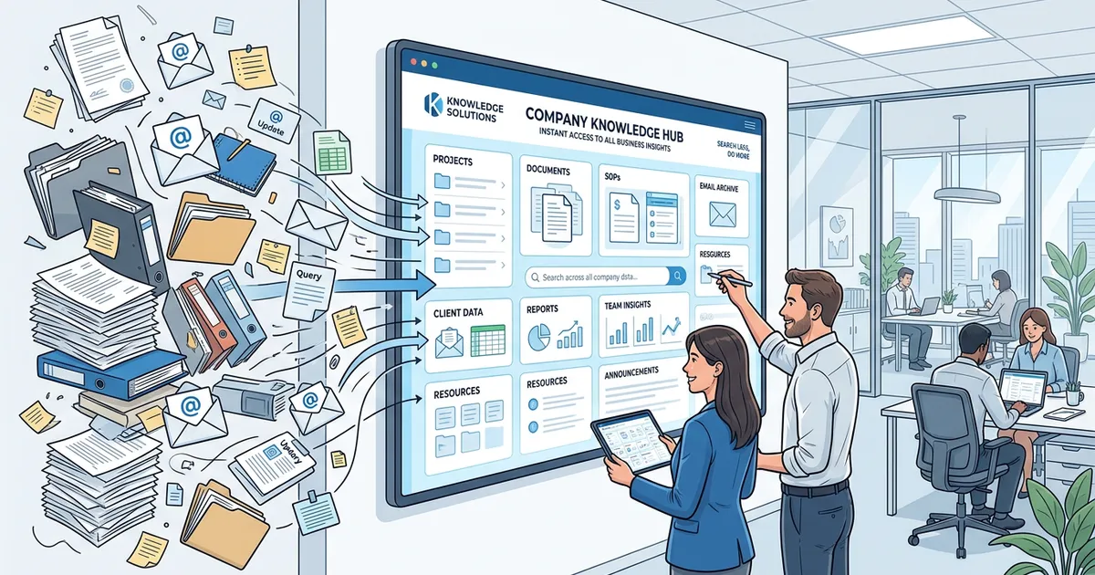 Symbolische Darstellung von verteiltem Unternehmenswissen und schnellem Wissenszugriff