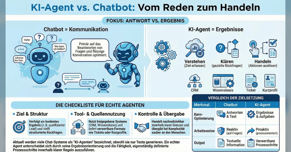 AI Agent vs. Chatbot – How to Recognize Real Agents | P-CATION Blog