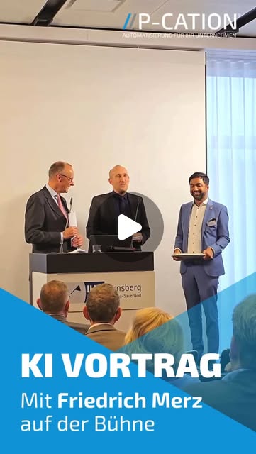 Auf der Bühne mit Friedrich Merz